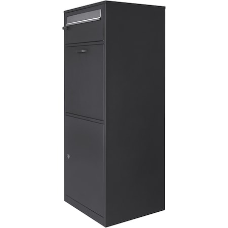 Barska MPB-700 Parcel Box, Black w/ One Drop Door CB13704